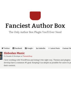 Fanciest Author Box