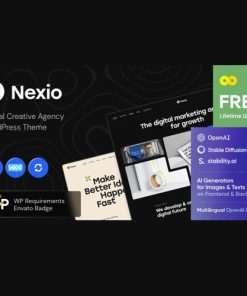 Nexio  -  Digital Creative Agency WordPress Theme + AI